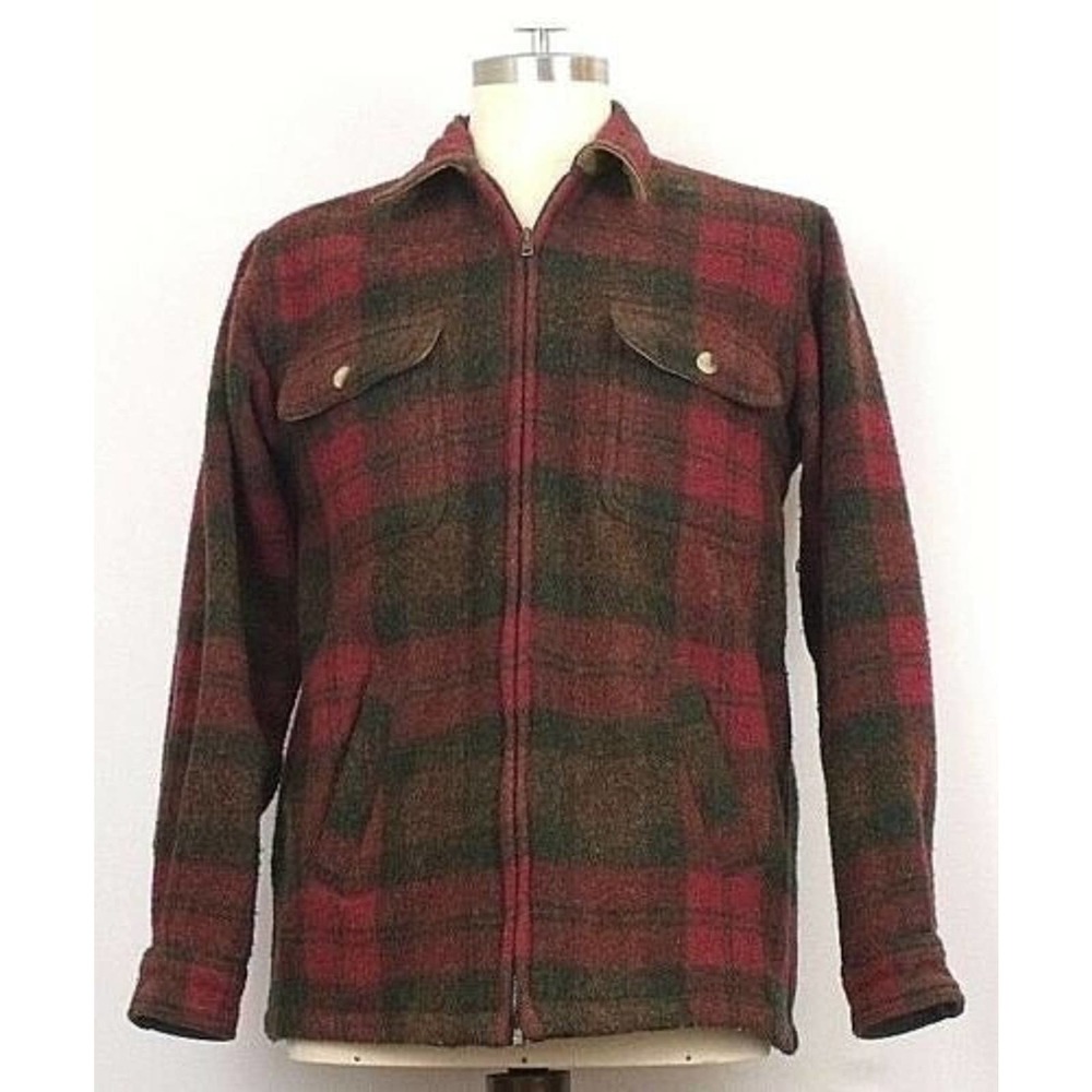 Sm Orvis vintage Red Plaid Wool Jacket S